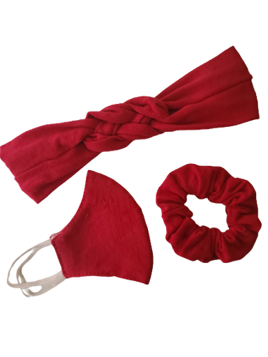 Conjunto 2 (Cintillos, scrunchie y nasobucos)